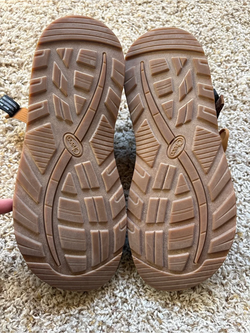 Chaco Woven Leather Mule Sandals in Burnt Orange/Tan - Picture 5 of 6